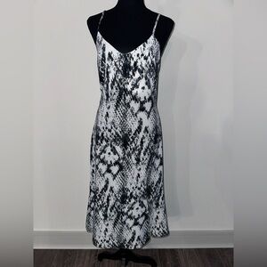 White Snake-skin dress